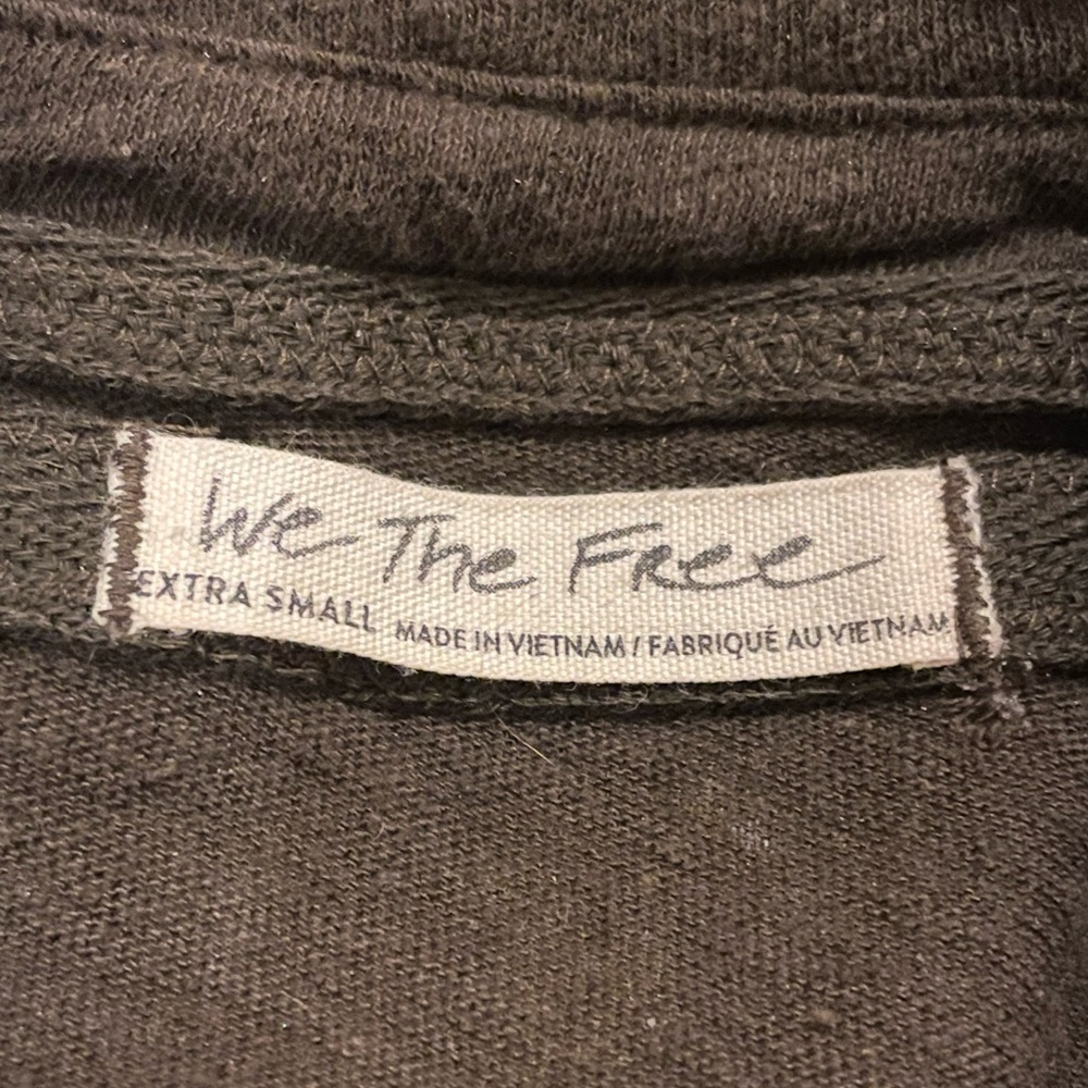 Free People Penelope Button Down Linen/Cotton Long Sleeve Top in Army, Size XS - Picture 9 of 10